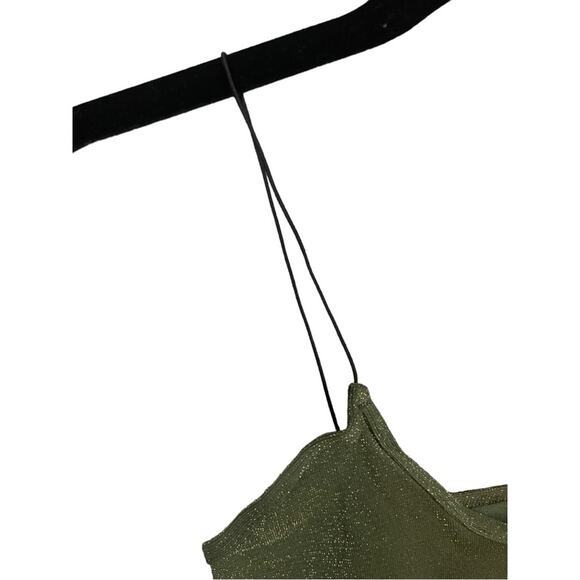 Intimately Free People Skinny Strap Seamless Sparkle Brami in Olive Green XS/S - Picture 5 of 8